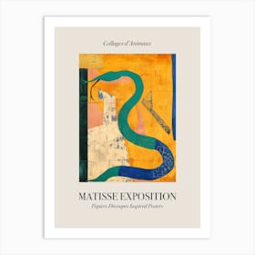 Snake 2 Matisse Inspired Exposition Animals Poster Art Print