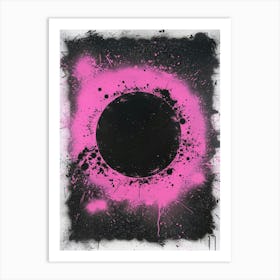 Pink Splatter 1 Art Print