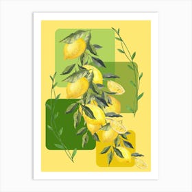 Lemons Art Print