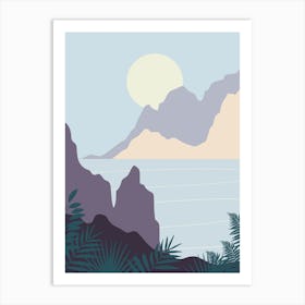 Landscape With Mountains 6 Art Print