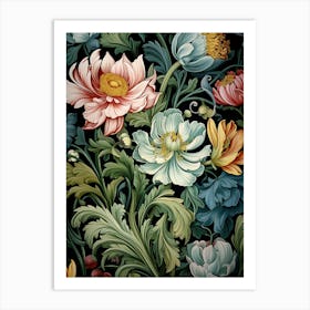 Floral Wallpaper 57 Art Print