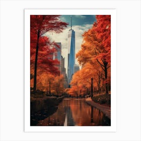 Autumn In New York City 1 Art Print