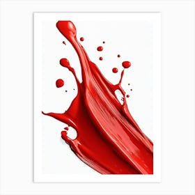 Red Paint Splash 1 Póster