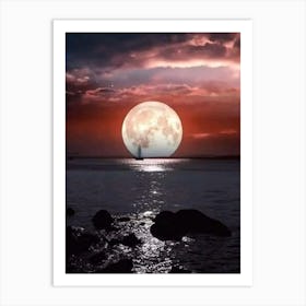 Full Moon Art Print