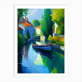Canals Waterscape Impressionism 1 Art Print