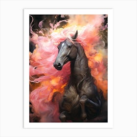 Fiery Horse Art Print