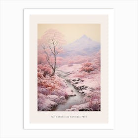 Dreamy Winter National Park Poster  Fuji Hakone Izu National Park Japan 1 Art Print