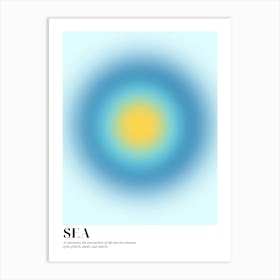 Sea Typo 1 Art Print