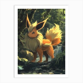 Pokemon Eevee 6 Art Print