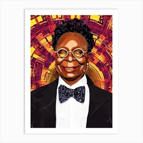 Whoopi Goldberg Illustration Movies Art Print