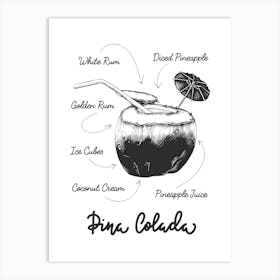 Pineapple Colada 1 Art Print