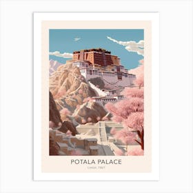 The Potala Palace Lhasa Tibet 2 Travel Poster Art Print