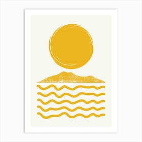 Sun Over Sea Art Print