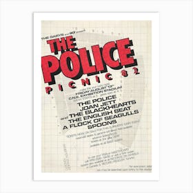 The Police Poster Vintage Pop Rock Band Post Art Print