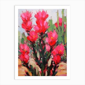 Cactus Painting Echinocereus 3 Art Print