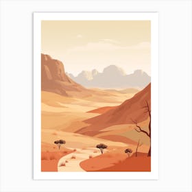 Larapinta Trail Australia 1 Hiking Trail Landscape Art Print