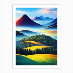 Landscape Painting 50 Art Print