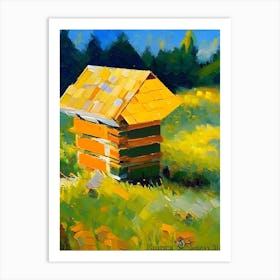 Apiary Beehive Painting Art Print