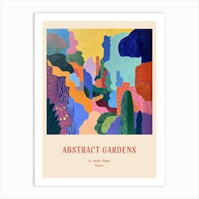 Colourful Gardens Le Jardin Plume France Red Poster Art Print