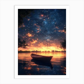 Starry Night Sky 10 Art Print