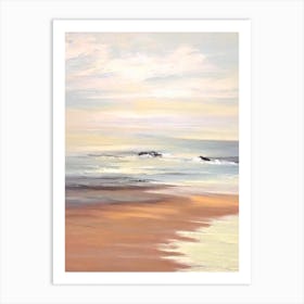 Fistral Beach, Cornwall Neutral 1 Art Print