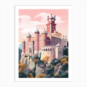 The Pena Palace Sintra Portugal Art Print