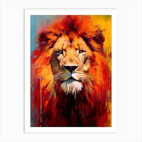 Lion abstract Art Print
