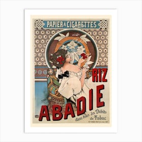 Vintage Art Nouveau Advertisement Poster Art Print