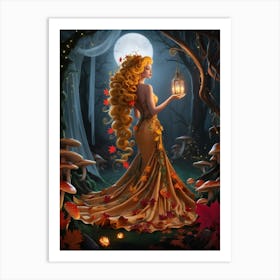 Fairy In The Forest Art Print