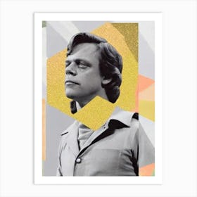 Mark Hamill Retro Collage Movies Art Print