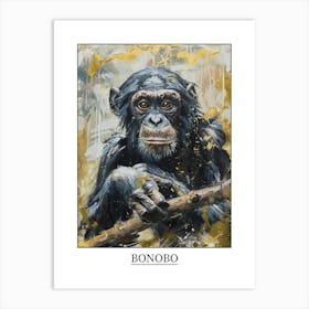 Bonobo Precisionist Illustration 3 Poster Art Print