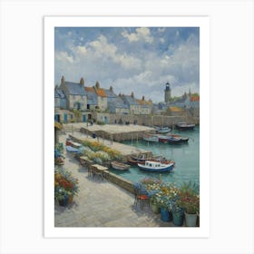 Harbourside Sail Away to Peace 1 Art Print