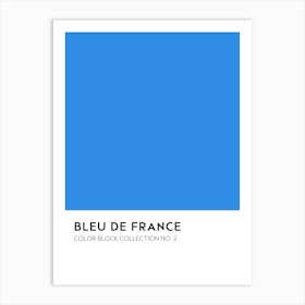 Bleu De France Color Block Collection Wall Art Print