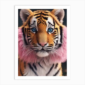 Pink Tiger Art Print