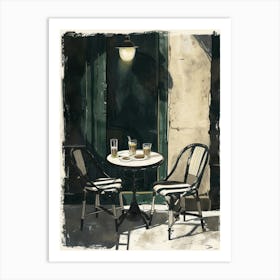 Coffee Shop In Italy Art Print