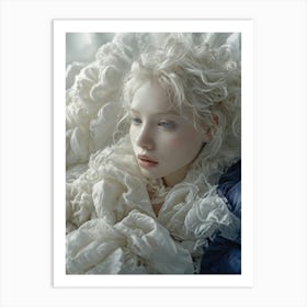 Girl In White 1 Art Print