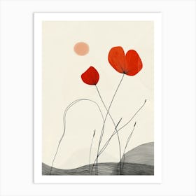 Red Poppies Canvas Print Art Print