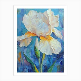 White Iris Art Print