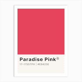 Paradise Pink Art Print