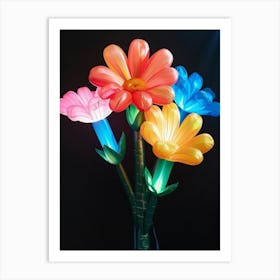 Bright Inflatable Flowers Cosmos 2 Art Print