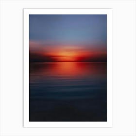 Sunset Over The Ocean 31 Art Print