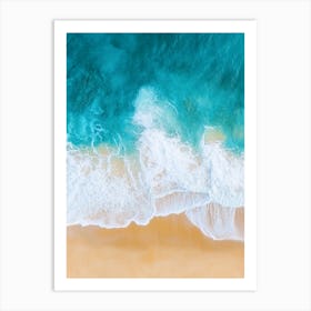 Aerial View Of A Beach 73 Art Print