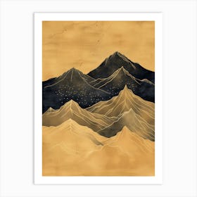 Mountains In The Sky 4 Art Print