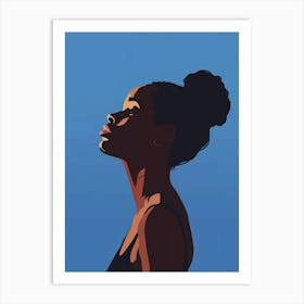 Silhouette Of A Woman 48 Art Print