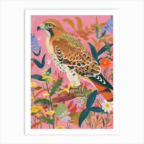 Spring Birds Red Tailed Hawk 3 Art Print