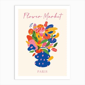 Flower Market Paris Art Print