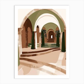 Arched Passageway Art Print