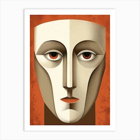 Mask Of A Man Art Print