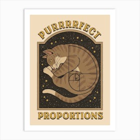Purrfect Proportions Art Print