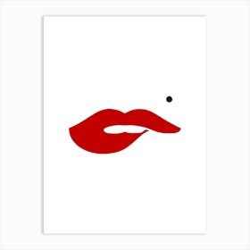 Lips Lips Art Print